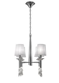 Tiffany Polished Chrome-White Crystal Ceiling Lights Mantra Shaded Crystal Fittings Tiffany Polished Chrome-White Crystal Ceiling Lights Mantra Shaded Crystal Fittings